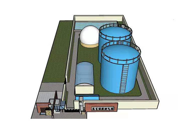 Biogas desulfurization tower